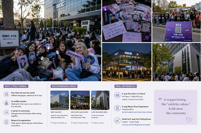 Watching K-pop Fans Outside Music Shows Felt Unreal